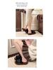 2025 Autumn/Winter Women's Furry Thick Sole Warm Slippers with One Strap and Belt Buckle