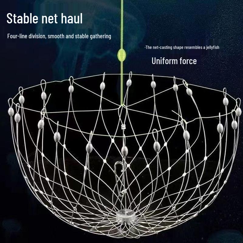 Automatic Steel Wire Crab Net: Crab Cage and Ring for Efficient Capture of Hairy Crabs