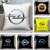 O-OpelsS Car Logo Pillow Case Plush Fabric Soft Pillowcase Double Sided Print Cushion Cover Household Gifts