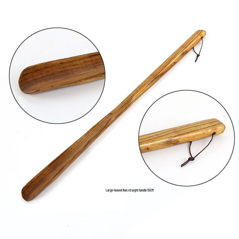 75cm Wooden Shoehorn | Easy Shoe Lifter & Adjustable Handle for Convenient Use