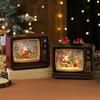 Christmas Musical Snowing TV Ornament Night Light Gift