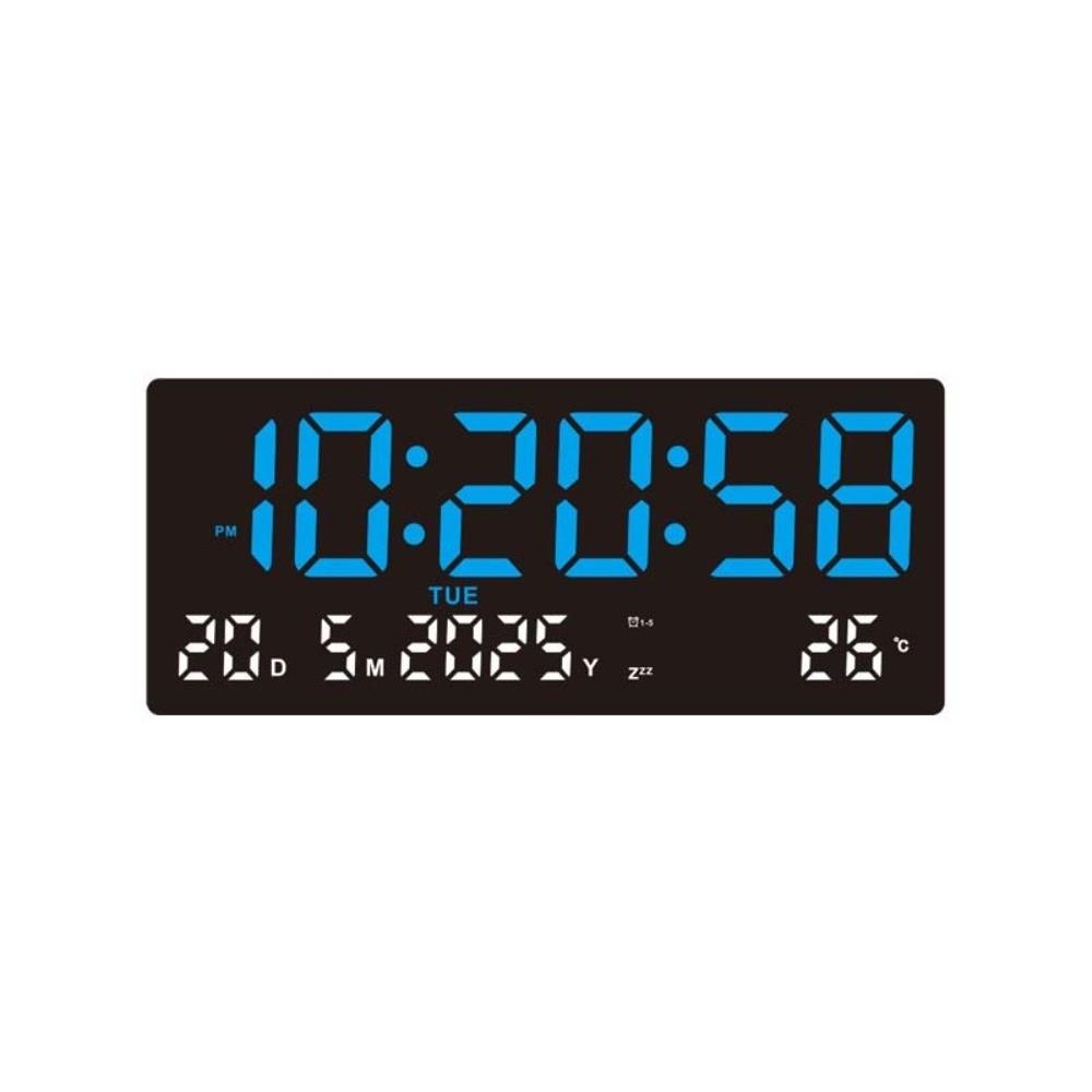 12/24H LED Alarm Clock Time/Date/Week/Temp Display Electronic Table Clock Living Room