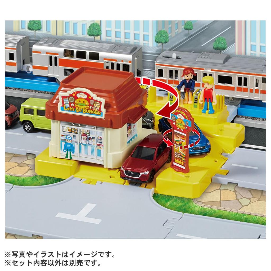Takara Tomy Plarail Action Town Train Toy for Ages 3 and Up J-12 Drive-Thru