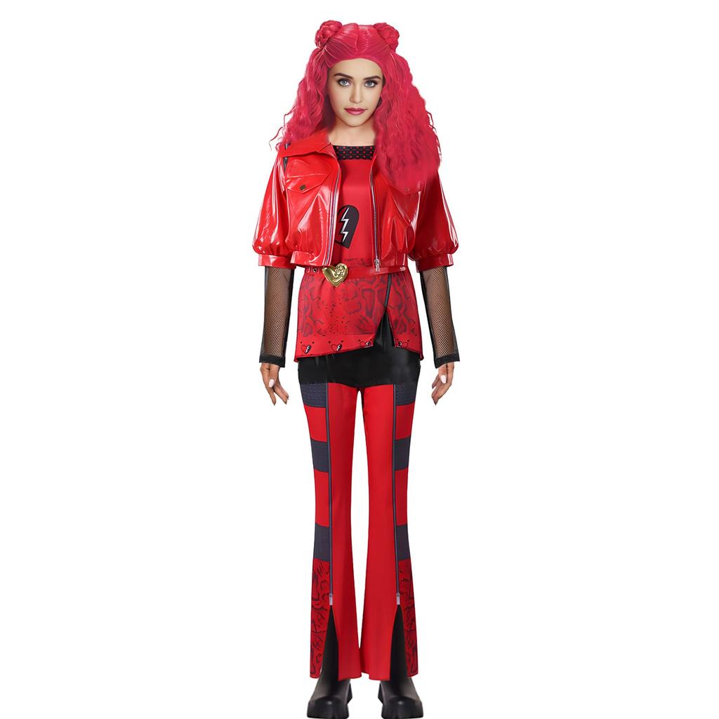 Collants rouges une pièce Costume d'Halloween Vêtements de scène
