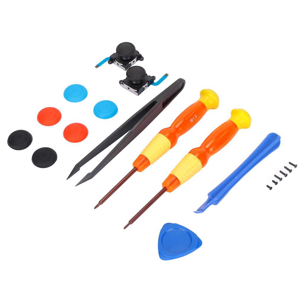 19pcs Repair Joystick Replacement Tool Kit Multifunction Gamepad Repair Tools for SW Game Controller
