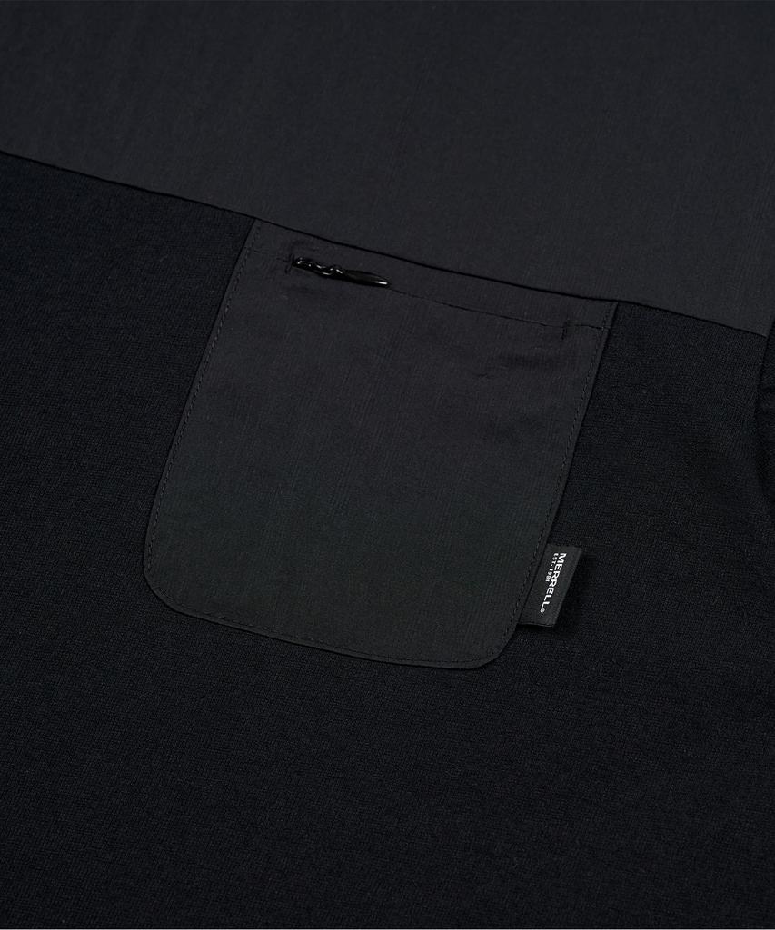 MERRELL [Men] Life Woven Patch Short Sleeve T-Shirt Black