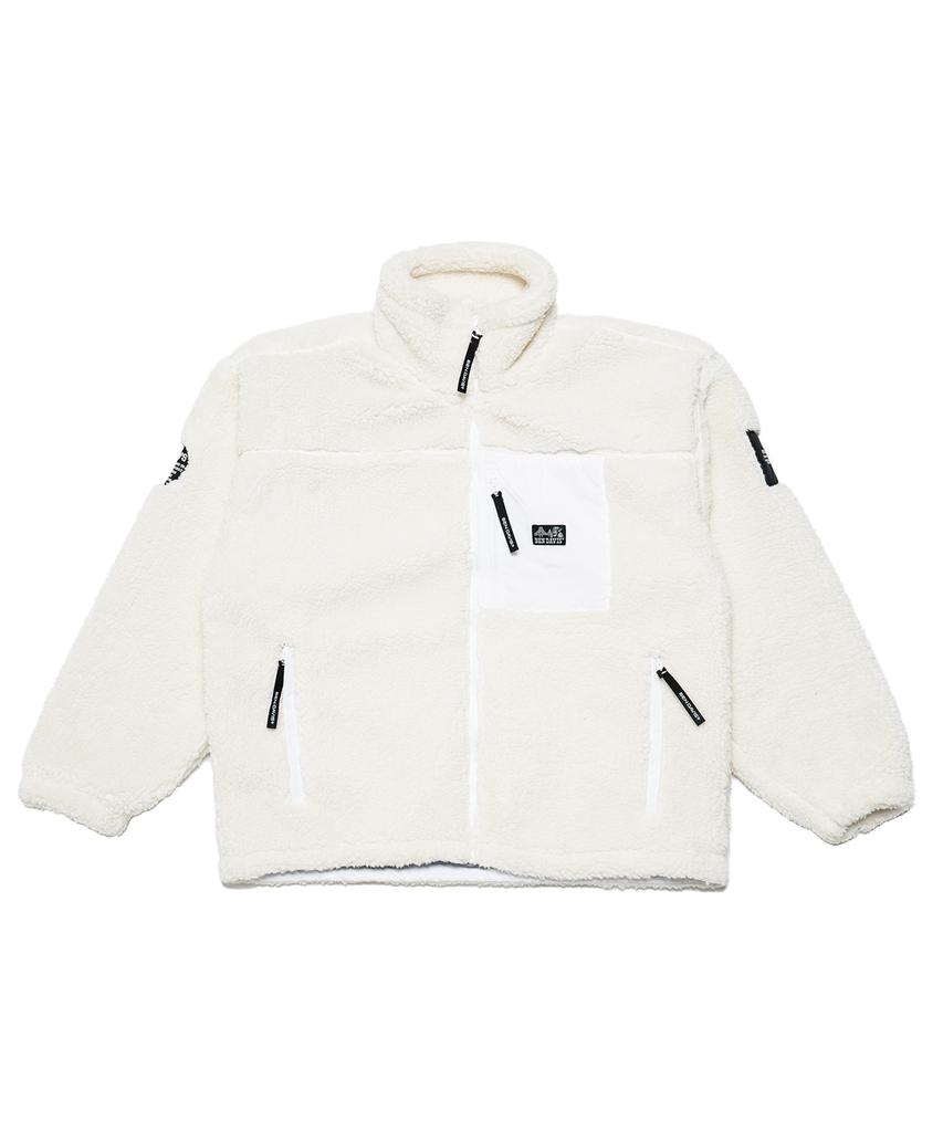 Ben Davis White Label Boa Fleece Jacket Black