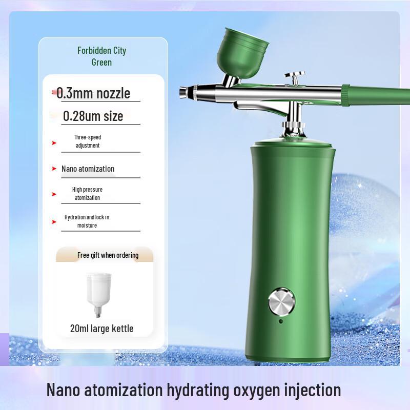 Portable High-Pressure Nano Oxygen Infusion Facial Device