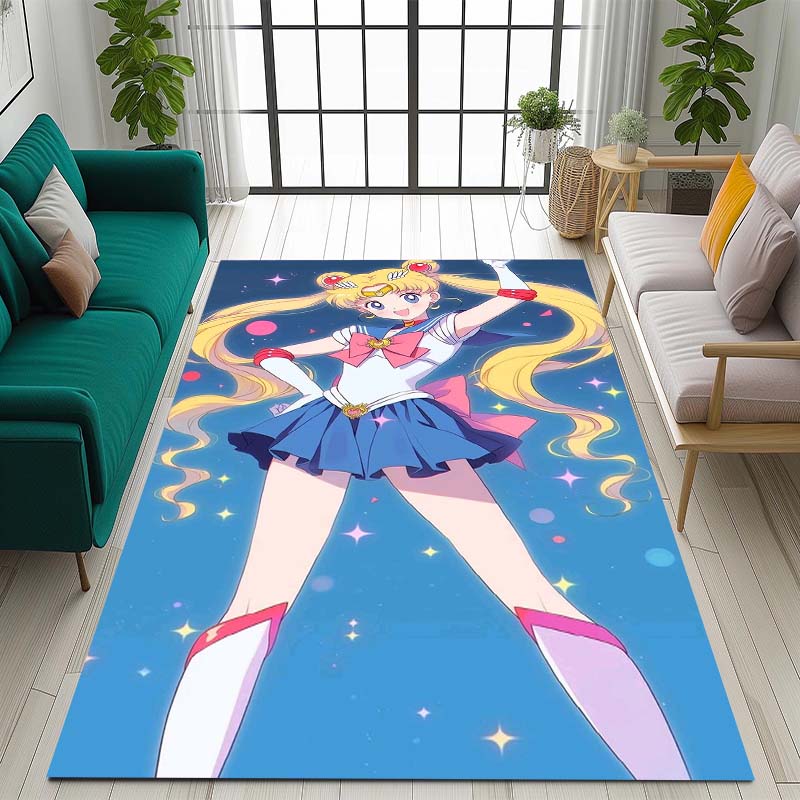 The New 2026 Pretty Guardian Sailor Moon Rug Is Suitable for Home Décor In Game Rooms, Bedrooms, Living Rooms, Sofa Areas, and