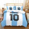 National Soccer Team Core Player Number Duvet Cover Set EU Single Double King US Twin Full Queen Size Bedclothes