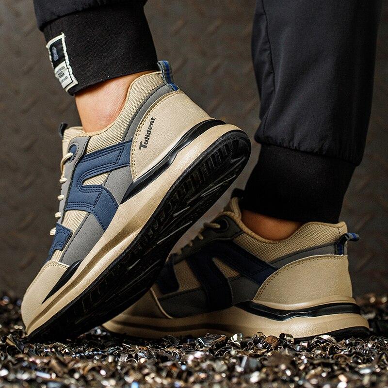 Pánská bezpečnostní obuv s ocelovou špičkou proti nárazu Pánská pracovní obuv Tenisky Lehká Nepropichnutelná Nezničitelná obuv Dropshipping