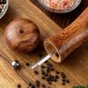 Solid Wood Manual Pepper Mill - Black Peppercorn Grinder