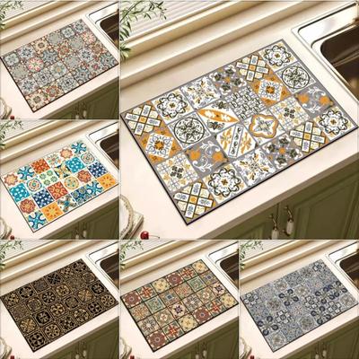 Tampă de scurgere Covoraș decorativ pentru uscarea vaselor Covoraș pentru bucătărie Covoraș absorbant Covoraș absorbant Covoraș pentru uscare Covoraș de bucătărie