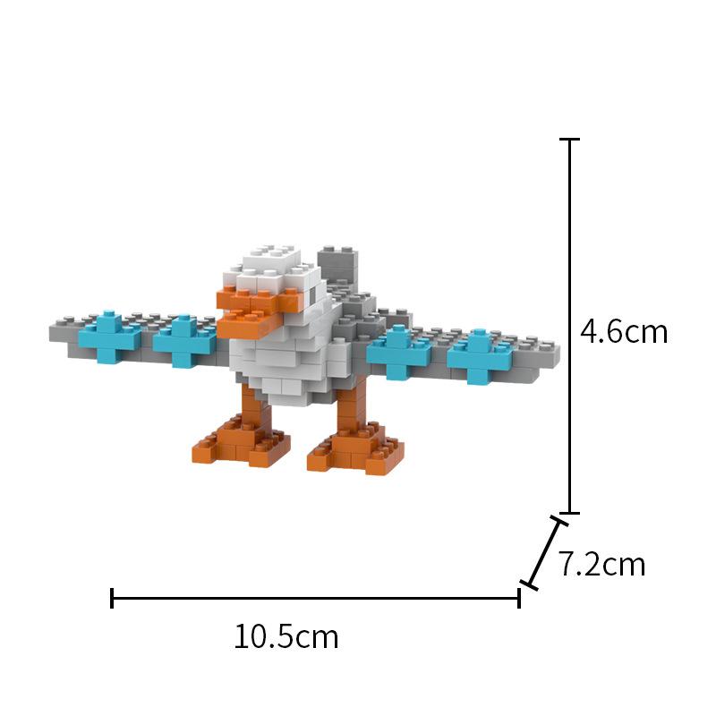 Hot Tungtungsahur Micro Particle Building Block Toy Blind Box Wooden Stick Hand Model Puzzle Assembly Children's Toy
