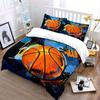 Basketball Abstrakte Kunst Set Mehrere Größen Kinder- und Schlafzimmer für Erwachsene Exquisites 3-teiliges Bettwäsche-Set, Geschenk