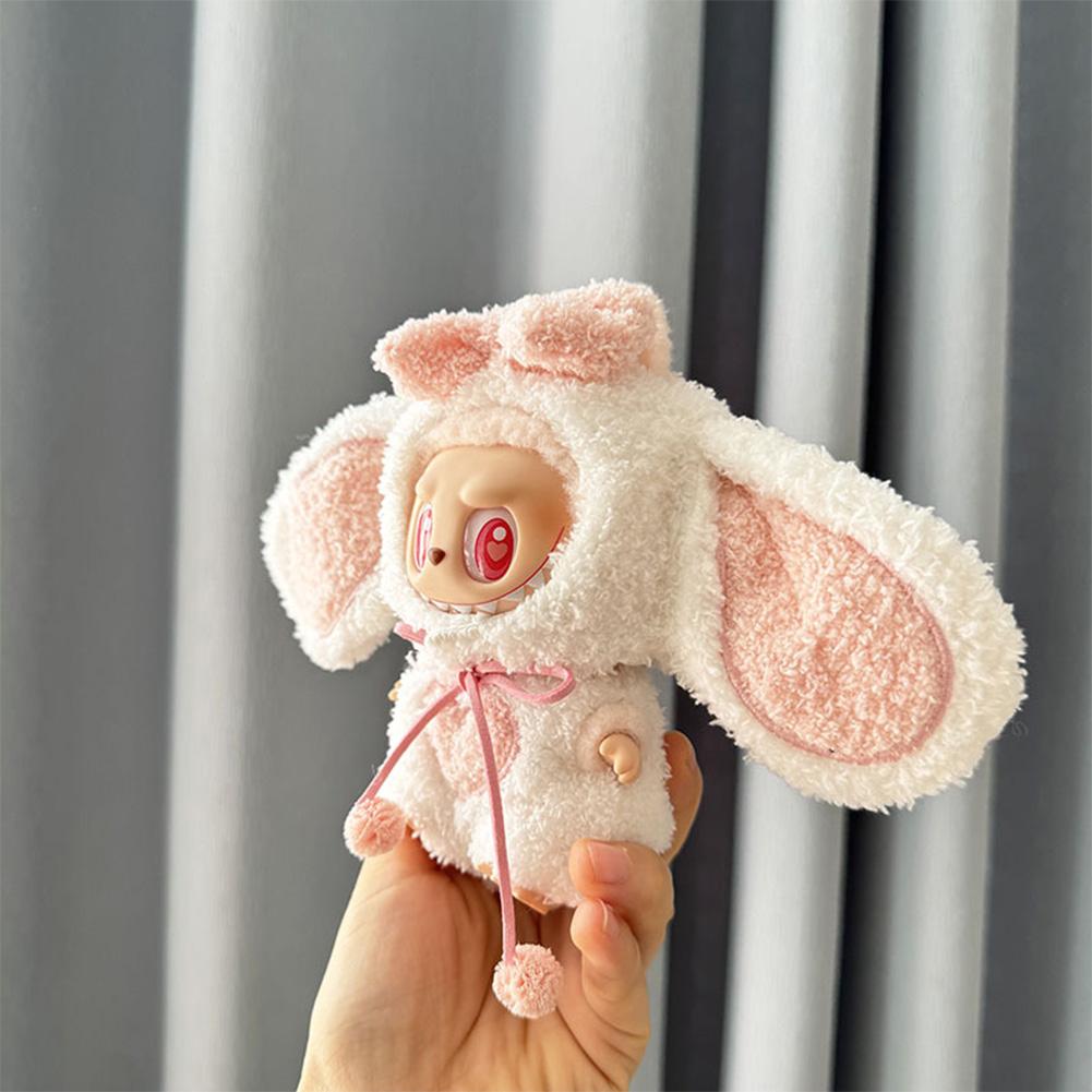 Pro 17 cm Labubu Oblečení pro panenky Módní Oblečení Mikiny Oblečení pro panenky Barevně sladěné Mikiny Panenky Doplňky Roztomilé dekorace Malé utěrky