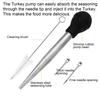 BBQ Meat Syringe Marinade Injector Turkey Chicken Syringe with Stainless Steel Needles Brush Sauce Injection Kitchen Tools