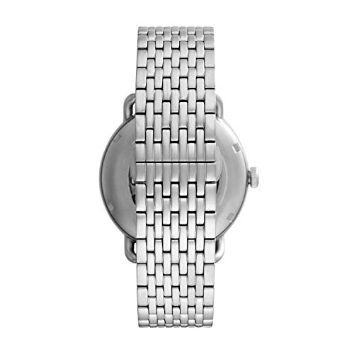 Emporio Armani AVIATOR AR60024 Men's Automatic Watch, Silver, Officially Imported