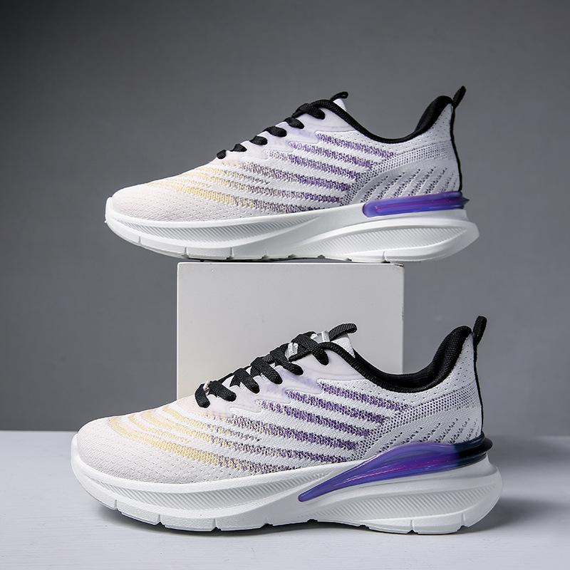 

Spring new breathable fly-woven sports shoes men s and women s same ins Korean version running shoes platform casual shoes men s F8828 35