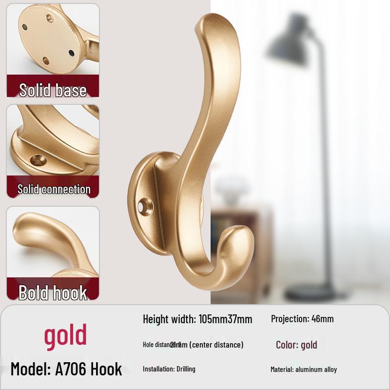 Wandmontierter Bohrloser Mantel- und Huthaken für Schuhschrank, Kleiderschrank und Eingangsbereich