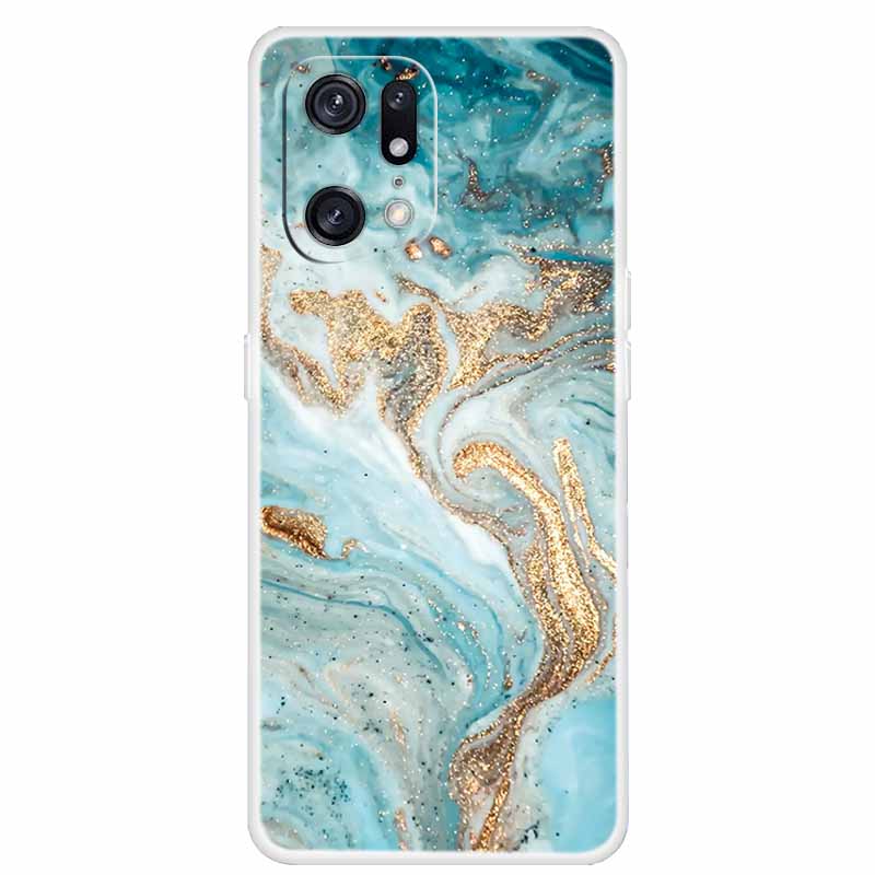 For OPPO Find X5 5G Cases X5 Pro Clear Marble Soft TPU Silicone Cases For Oppo Find X5 Pro Cover 6.7'' Transparent Fundas FindX5