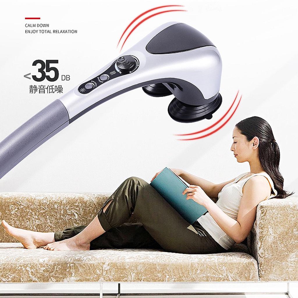 Electric Handheld Massager Machine Full Body Neck Vertebra Heated Back Muscle Relax Vibrating Deep Tissue Massage Health