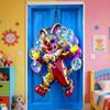 Carnival Door Banner 35.4x70.8 Inches Cartoon Holiday Backdrop Front Door Banner For Storefront Entrance Party Apartment School