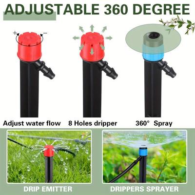 360° Adjustable Micro Sprinkler for Drip Irrigation of Fruit Trees & Potted Plants