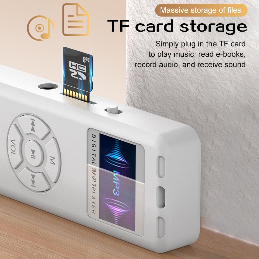 2025 New Digital Audio Voice Recorder LED Color Screen A-B Repeat Portable Recorder MP3 For Interview Business Support Up to 64G