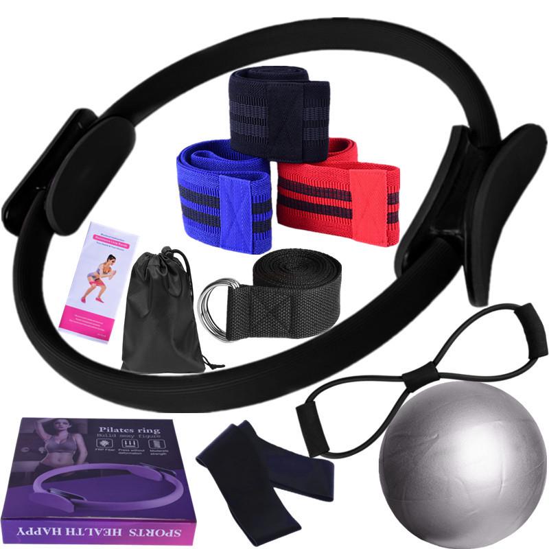 11-Piece Yoga and Pilates Ring Set with Resistance Equipment