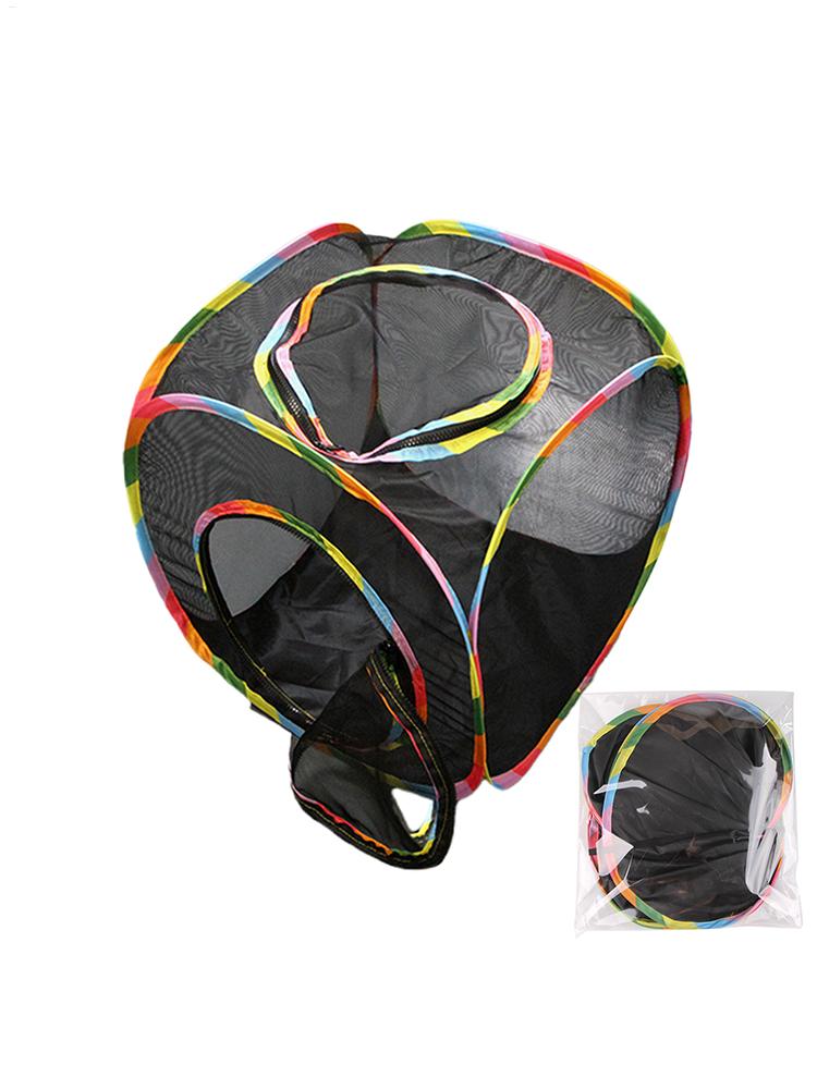 Square Foldable Outdoor Mesh Cat Tunnel Breathable Summer Kitty Tent with Play Tunnel Interactive Pet Play Cube Toys