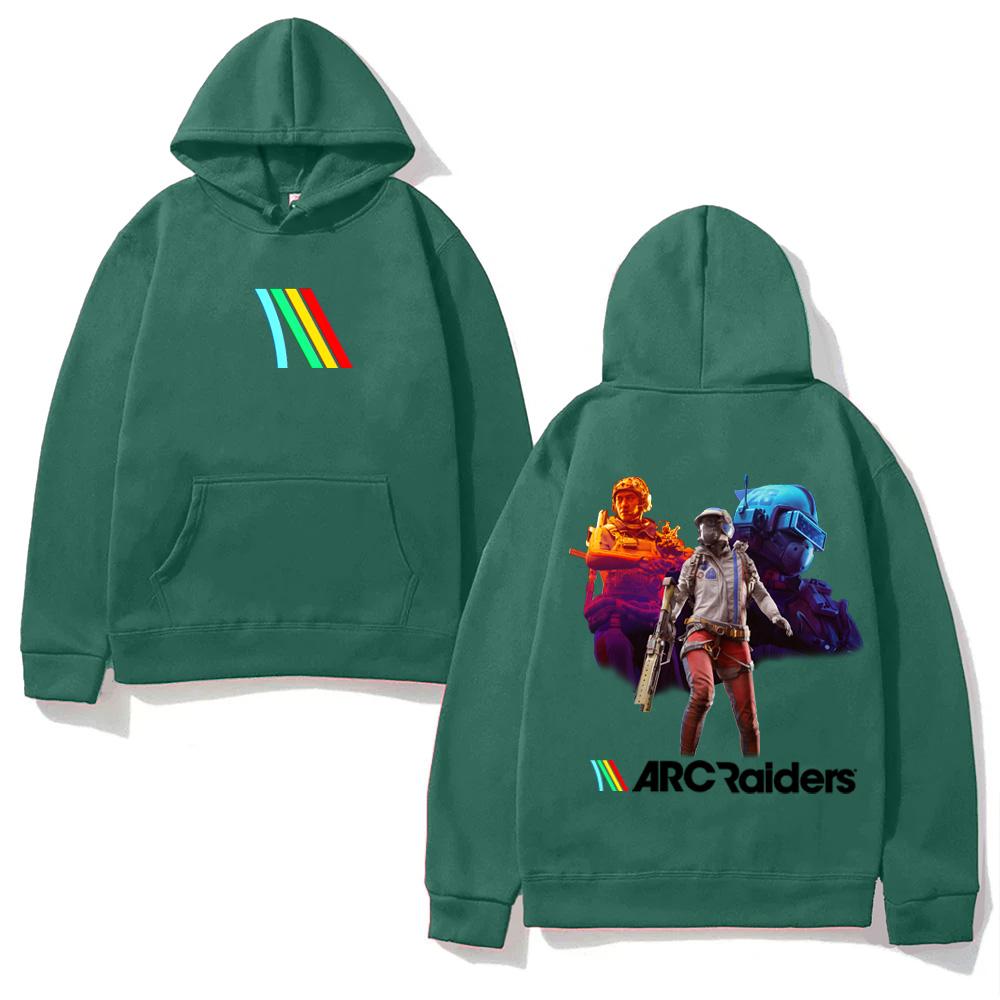 

ARC Raiders Стрілялка Принт ХУДІ Висока Якість Хараджуку для Осені/Зими Молетом з Капюшоном Флісове Зручне Худі XS