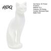 Decorazione Gatto Durevole Scultura Gattino Stampata in 3D Ornamento Minimalista Design Geometrico Opaco