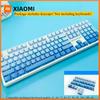 Xiaomi 2025 New Sky Blue Gradient Side Engraved Backlit 134 Mechanical Keycaps PBT Double Shot Original Height for Mechanical Keyboard
