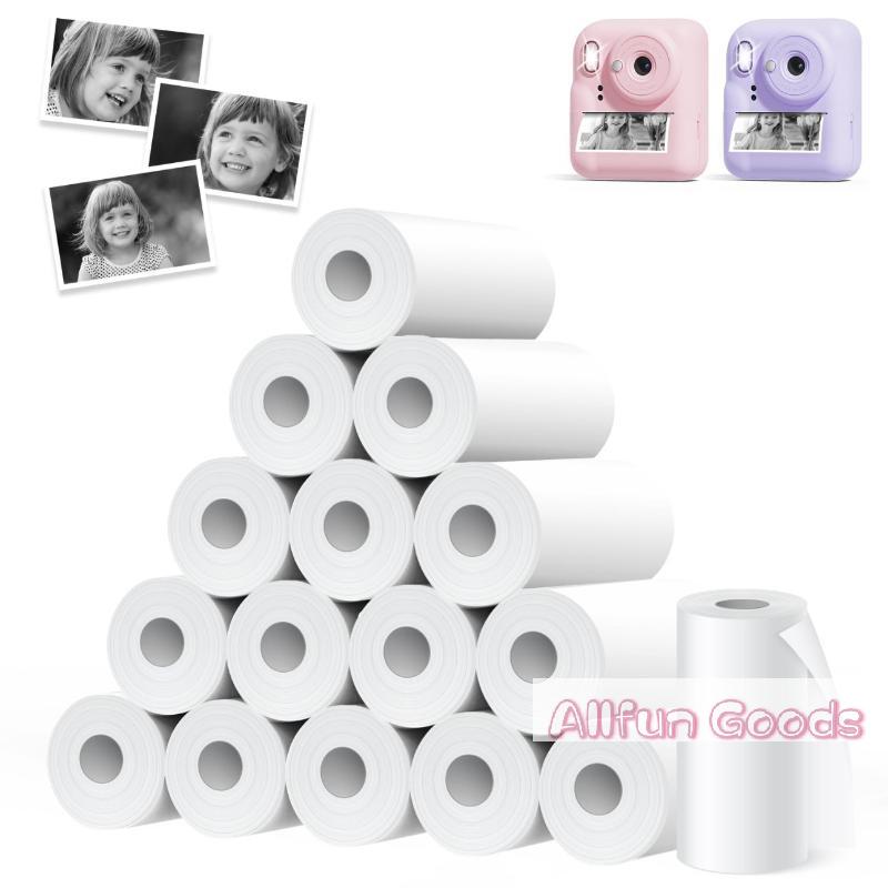 10Rolls 57x25mm White Thermal Paper For Children's Camera Instant Print Kids Camera Printing Paper Replacement Accessories