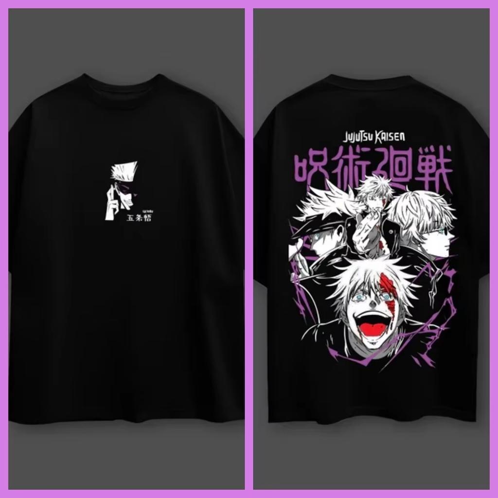 Jujutsu Kaisen Anime Satoru Gojo Cotton Tshirt Unisex and Women Breathable High Quality Y2K Short Sleeve Summer Tshirt