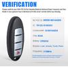 Keyless Entry Remote Key Fob Replacement for Infiniti Q50 2014 2015 2016 FCC ID:KR5S180144203 P/N:285E3-4HD0C 4A Chip 4 Buttons