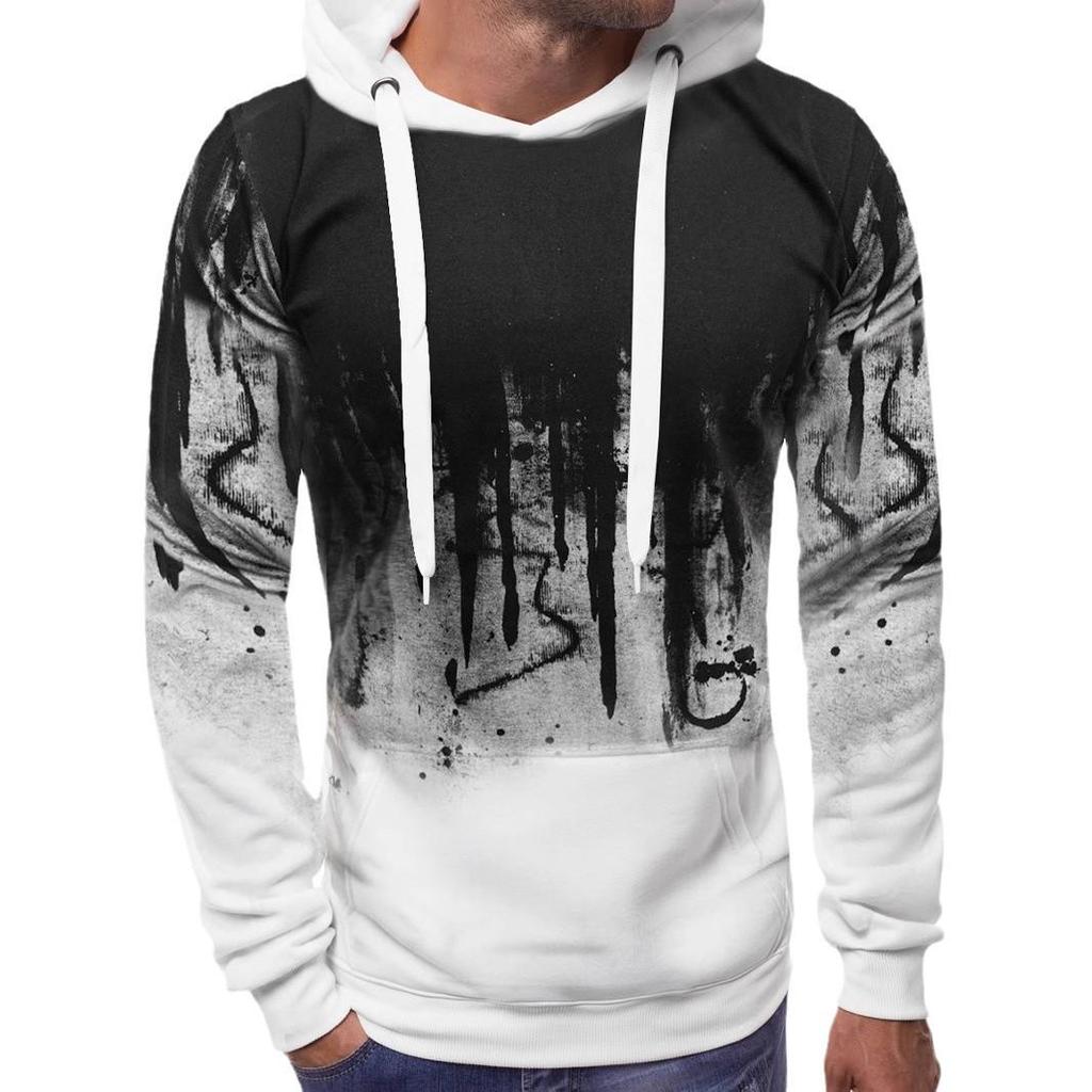 2020 Men's Ink-Splashed Camouflage Sweatshirt Hoodie