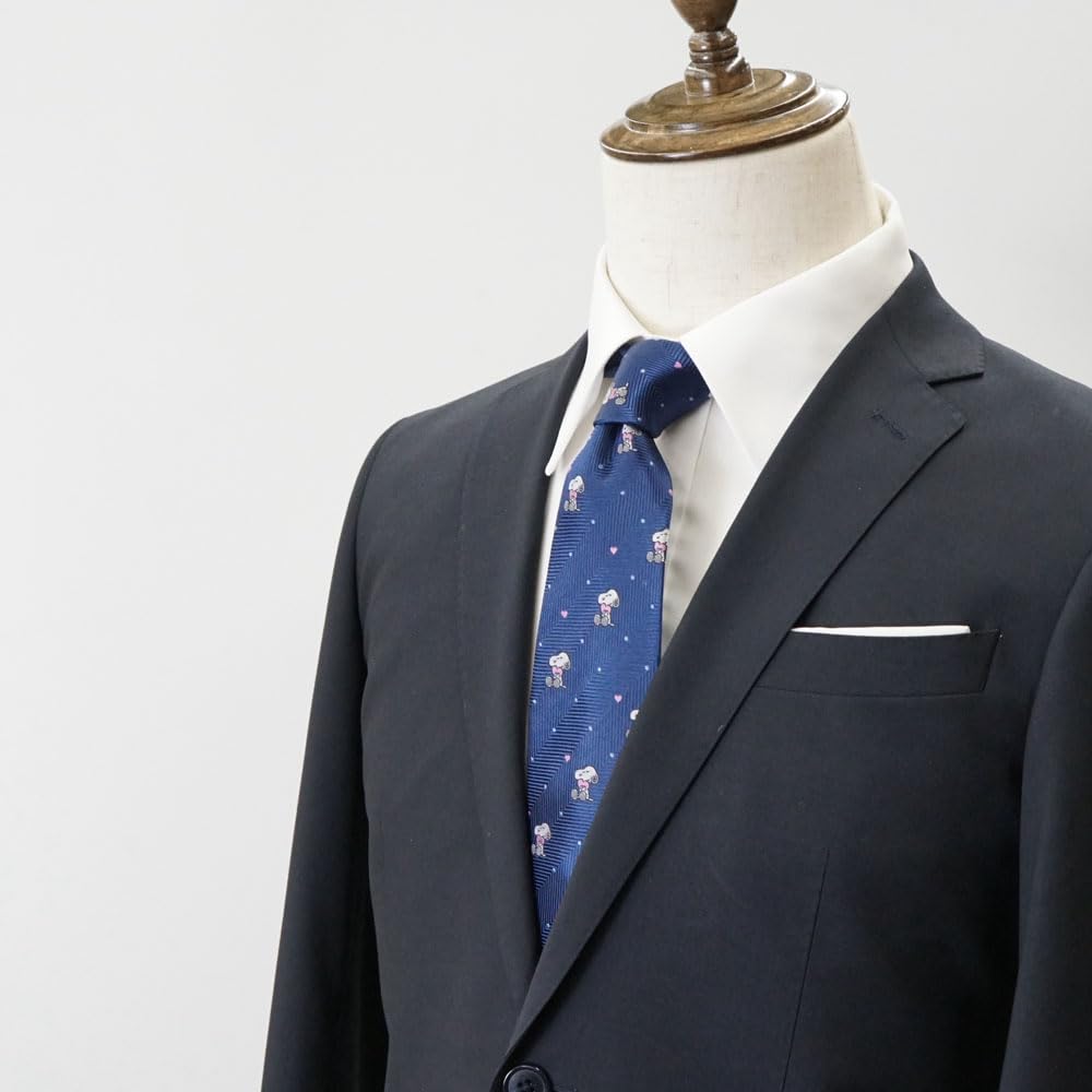 Tie Snoopy Necktie PN916146 Blue SNOOPY Business Brand Necktie Character Present [Peanuts]