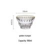 Yujing Engraved Crystal Glass Dessert Bowl - Retro Design for Oatmeal, Fruit, and Ice Cream