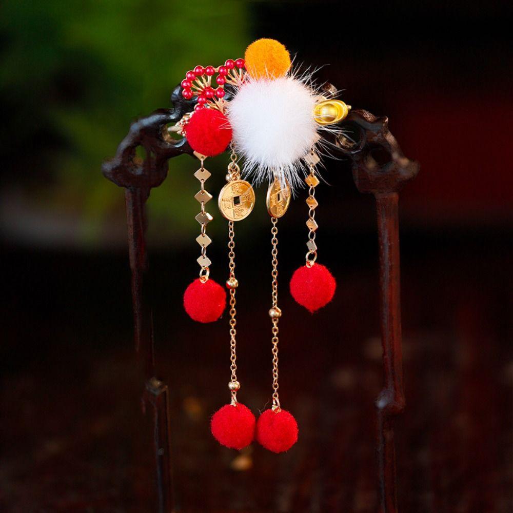 Pearl Ancient Hair Stick Chinese Style Hanfu Headwear Retro Tang Dynasty Hairpin  Hair Accessories