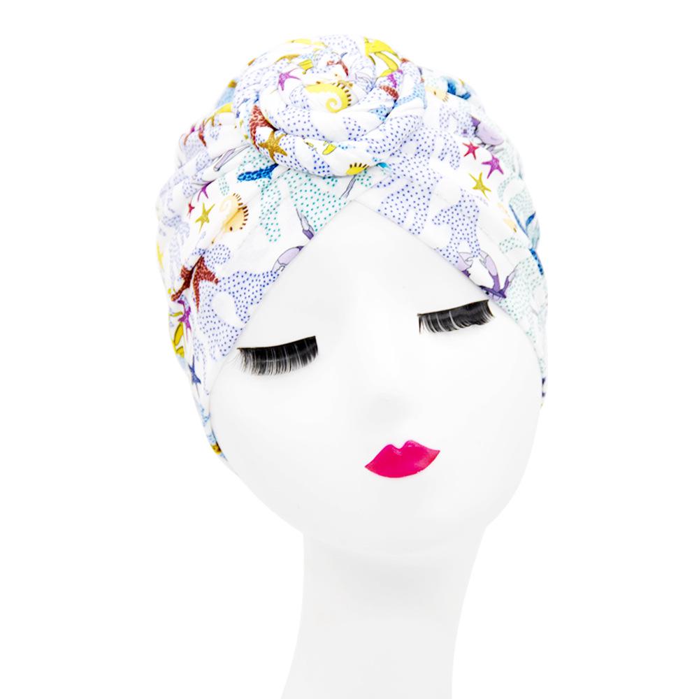 Stylish Donut Turban Hat: European & American Ethnic Swirl Design