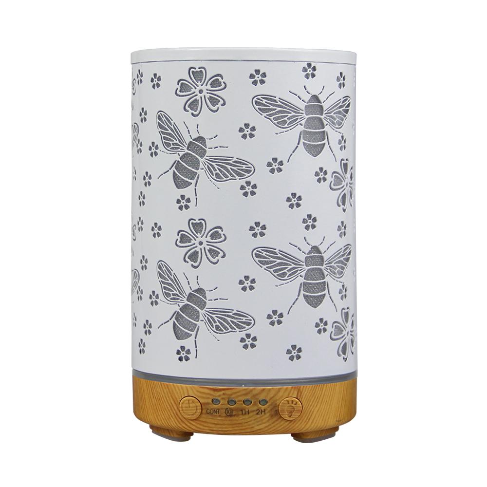 Timing Function Essential Oil Diffuser 100ml Scent Diffuser Hollow Dragonfly Bee Ultrasonic Air Humidifier Iron Aroma Diffuser