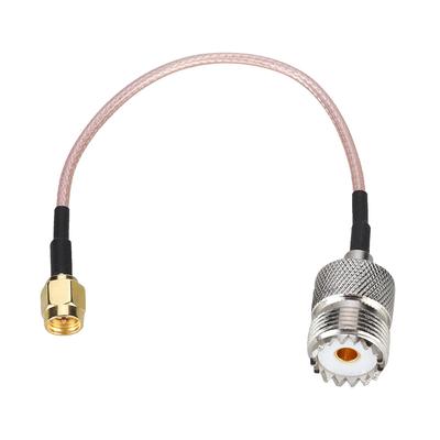 1Pc SMA Male To UHF Female Adapter Cable Connector Converter for RF Radio Antenna 15cm