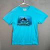 Awake NY Blue Whale Graphic T-Shirt Mens Size Large