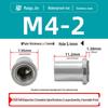 304/316 Stainless Steel Waterproof Sealing Nut, Press-In Thread, BS/BS4/BSS-M3M8