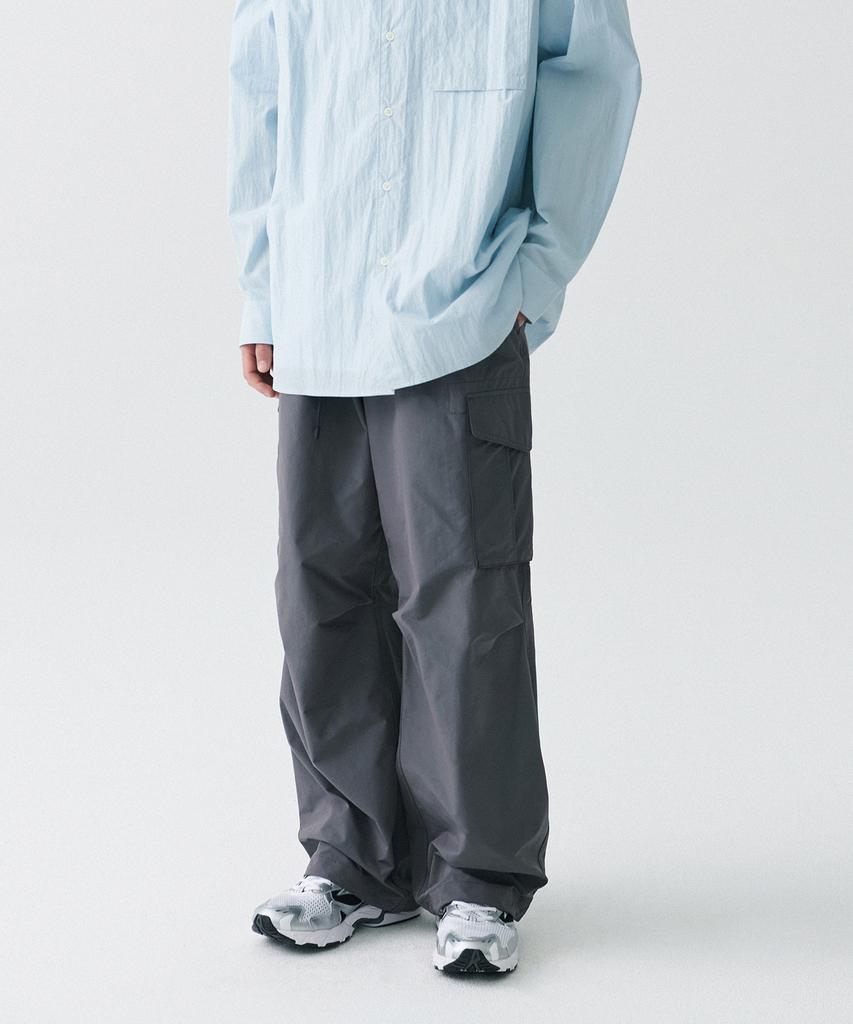 MUSINSA STANDARD [City Leisure] Np Wide Belted Cargo Pants [Grey]