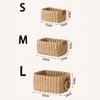 3PCS Woven Storage Basket, Paper Rope Storage Basket with Handle, Small Woven Basket for Organising, Decorated Cute Gift Basket