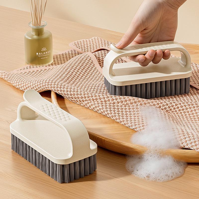 Multi-Functional Soft Bristle Shoe and Clothing Cleaning Brush for Household Use
