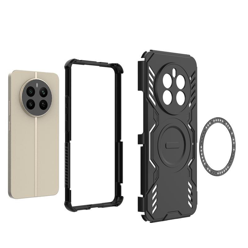 For Realme 12 Plus Case For Realme 12 Plus 5G Anti-knock Magnetic Adsorption Wireless Charge Back Cover For Realme 12 Plus Case